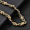 304 Stainless Steel Infinity Link Chain Bracelets for Women BJEW-K226-14B-G-3