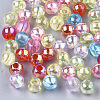 Transparent Plastic Beads OACR-S026-4mm-M-1