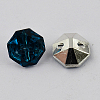 2-Hole Taiwan Acrylic Rhinestone Octagon Buttons X-BUTT-F016-11.5mm-17-2