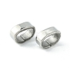 Non-Tarnish Drawing 201 Stainless Steel Slide Charms/Slider Beads STAS-C016-10B-P-1-3