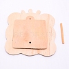 Unfinished Natural Wood Photo Frames WOOD-WH0110-31-2