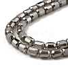 Electroplate Transparent Glass Beads Strands GLAA-C029-02A-02-3