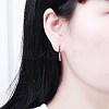 Brass Angular Hoop Earrings EJEW-BB35433-G-2
