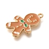 Christmas Theme Alloy Enamel Pendants ENAM-Q509-02KCG-04-2