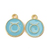 Alloy Enamel Pendants ENAM-S124-01B-16C-1