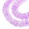 Crackle Transparent Glass Beads Strands GLAA-N069-02A-07-3