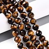 Natural Tiger Eye Beads Strands G-S345-10mm-22-2