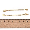 201 Stainless Steel Curb Chain Extender SA-CBA0FDA-01G-18-3