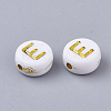 Plating Acrylic Beads PACR-R242-01E-2
