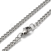 304 Stainless Steel Double Layer Pendant Necklaces NJEW-D047-04P-4