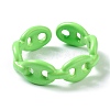 Spray Painted Brass Cuff Rings RJEW-H545-B-3