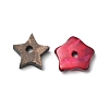 Dyed Natural Coconut Star Beads COCB-G002-01-2