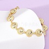 Brass Link Bracelets for Women BJEW-H209-01B-G-3