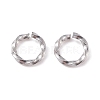 Tarnish Resistant 304 Stainless Steel Open Jump Rings X-STAS-F191-12P-A-3