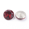 Pointed Back & Back Plated Glass Rhinestone Cabochons RGLA-J012-10mm-208-2