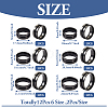 12Pcs 6 Size 201 Stainless Steel Grooved Finger Ring Settings STAS-TA0002-15B-3