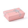 Valentines Day Wife Gifts Packages Cardboard Jewelry Set Boxes with Bowknot and Sponge Inside CBOX-R013-4-4