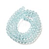 Transparent Baking Paint Glass Beads Strands DGLA-A034-T6mm-D06-2