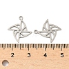 201 Stainless Steel Laser Cut Pendants STAS-P428-05P-3