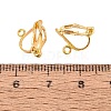 Iron Clip-on Earring Findings X-KK-R071-06G-4