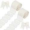 10 Yards Burlap Ribbons SRIB-WH0026-11A-1