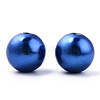 Spray Painted ABS Plastic Imitation Pearl Beads OACR-T015-05C-06-2