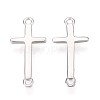 925 Sterling Silver Connector Charms STER-N016-98P-1