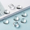 Transparent Half Round Glass Cabochons X-GGLA-R027-18mm-8