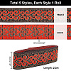   11.5M 5 Style Ethnic Style Polyester Ribbon OCOR-PH0002-36-2