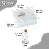 8Pcs Mini High Borosilicate Glass Bottle Bead Containers BOTT-FS0001-01-4