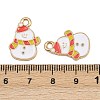 Christmas Themes Alloy Enamel Pendants ENAM-Z023-01G-08-3