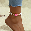 Cowrie Shell & Wood Beaded Anklets WGC96C8-04-1