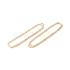 Brass Open Back Bezel Big Pendants X-KK-O144-29G-2