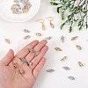 40Pcs 2 Colors Alloy Cubic Zirconia Pendants JX645A-3