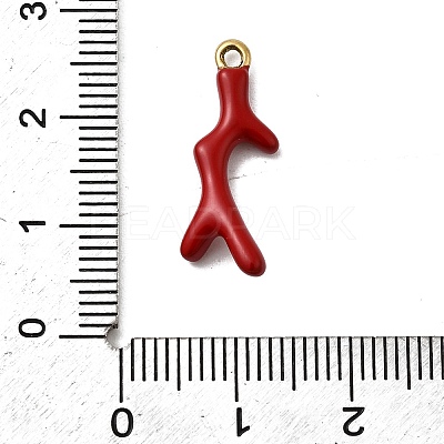 304 Stainless Steel Enamel Pendants STAS-I355-11G-05-1