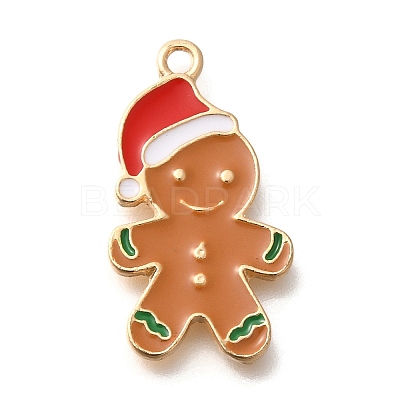 Christmas Theme Alloy Enamel Pendants ENAM-Q509-02KCG-12-1