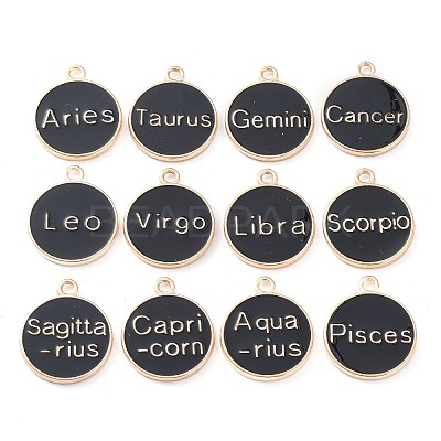 Alloy Enamel Pendants ENAM-S124-01A-08-1