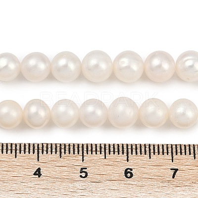 Natural Cultured Freshwater Pearl Beads Strands PEAR-I007-07X-04A-1