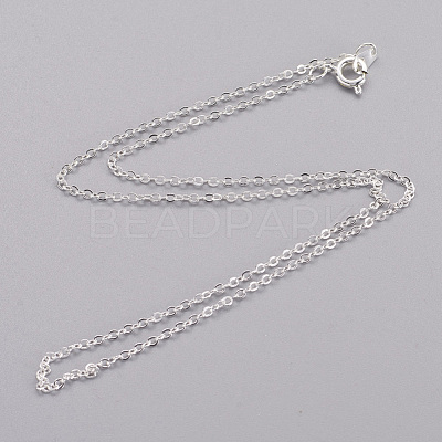 Brass Cable Chain Necklaces SW028-01S-NF-1