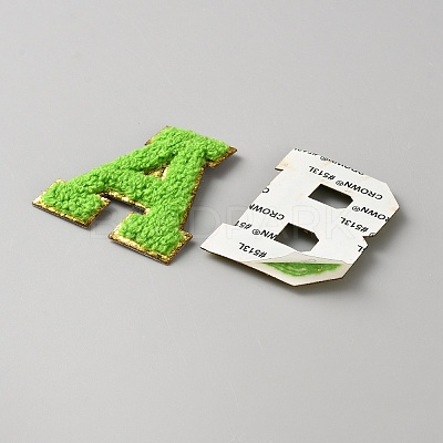 Towel Embroidery Style Cloth Iron on/Sew on Patches PATC-WH0009-34B-1
