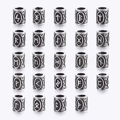 304 Stainless Steel Beads STAS-X0017-24AS-1