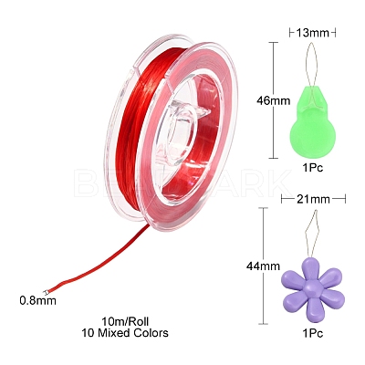DIY 10 Rolls Strong Stretchy Beading Elastic Thread DIY-YW0005-88-1