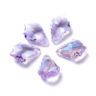 Glass Rhinestone Pendants RGLA-L019-B-371MO-1