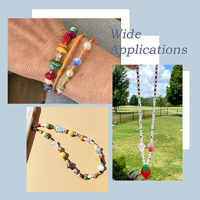 16Pcs 8 Colors Handmade Lampwork Enamel Bumpy Beads LAMP-CJ0002-72-1