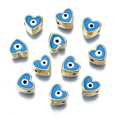 Alloy Enamel Beads PALLOY-Q441-036B-RS-1