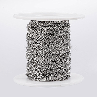 Tarnish Resistant 304 Stainless Steel Cable Chains CHS-H009-06P-1