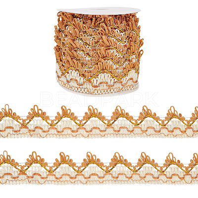 Wavy Edge Polyester Curtain Lace Trim OCOR-BC0005-16B-1