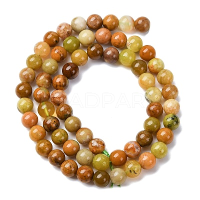 Natural Green Opal Beads Strands G-K245-A17-A02-1