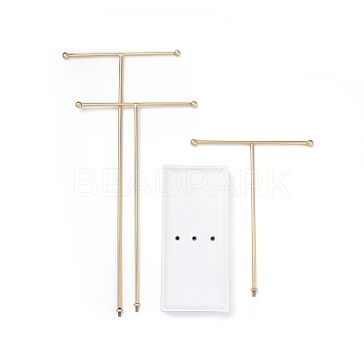 3-Tier Iron T-Bar Jewelry Display Risers ODIS-C008-02G-1