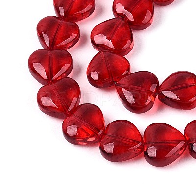 Baking Paint Transparent Glass Beads Strands DGLA-N021-01B-06-1